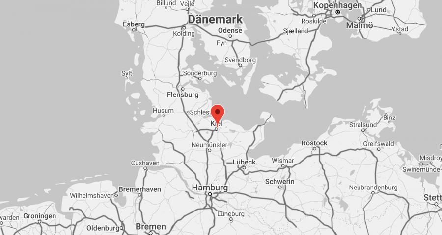 Standortkarte der Niederlassung in Kiel: Merkel Ingenieur Consult, Bismarckallee 1, 24105 Kiel